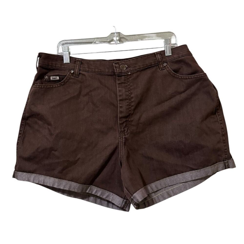 Lee Relaxed Straight Leg At The Waist Shorts Women Size 18L Denim Style Summer